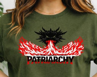 Patriarchy flame demon T-Shirt | Anti-patriarchy graphic tee