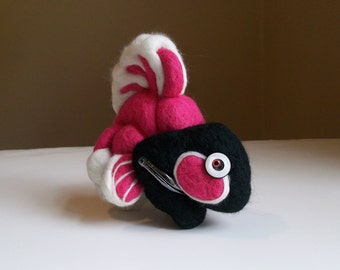 Monedero de pescado de fieltro