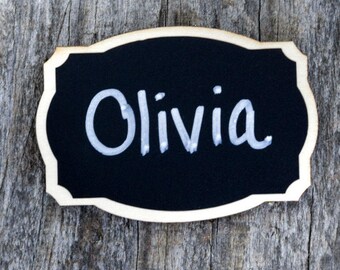 100 chalkboard name tags chalkboard name badges reusable etsy