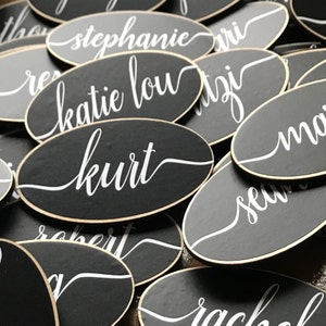 50 magnetische Namensschilder, Chalkboard Namensschild, Hochzeit Tischkarten, Namensschild, Firmenevent Namensschilder, Büromeeting, Business Schilder