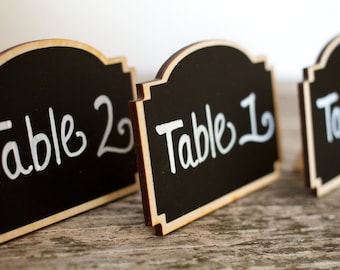 Small Chalkboard Wedding Signs, Table Numbers, Wedding Sign, Reception Decorations, Entertaining Decor, Rustic, Boho,Outdoor, Weddings,Party