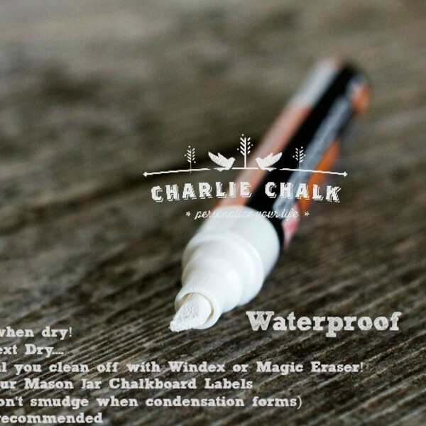 Water proof Chalk Marker pen, White Chalk Marker Chalk Pen WATERPROOF 6mm Made in Japan NOT China