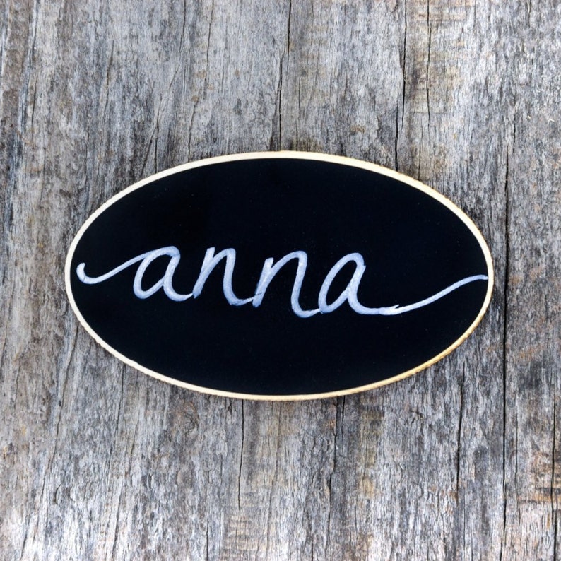 50 Magnetic Name Tags, Chalkboard Name Tag, Wedding Place Cards, Name Badge, Corporate Event Name Badges, Office Meeting, Business Signs image 6