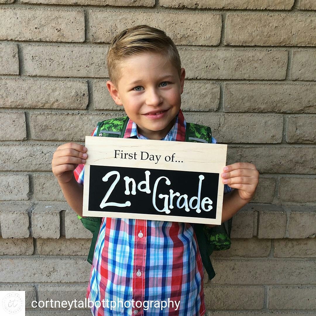 First Day of School Sign, 1st Day of School Chalkboard Sign, School