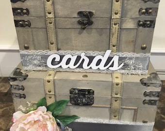 Rustic Wood Wedding Cards Sign: DIY Reception Decor