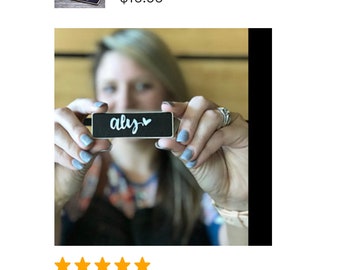 50 Reusable Chalkboard Name Tags: Magnetic Business Name Badges