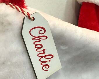 Stocking Tag, Personalized Christmas Stocking Name Tag, Personalized Valentines Day Gift Tag, Christmas Name Tag, Custom Stocking Tags