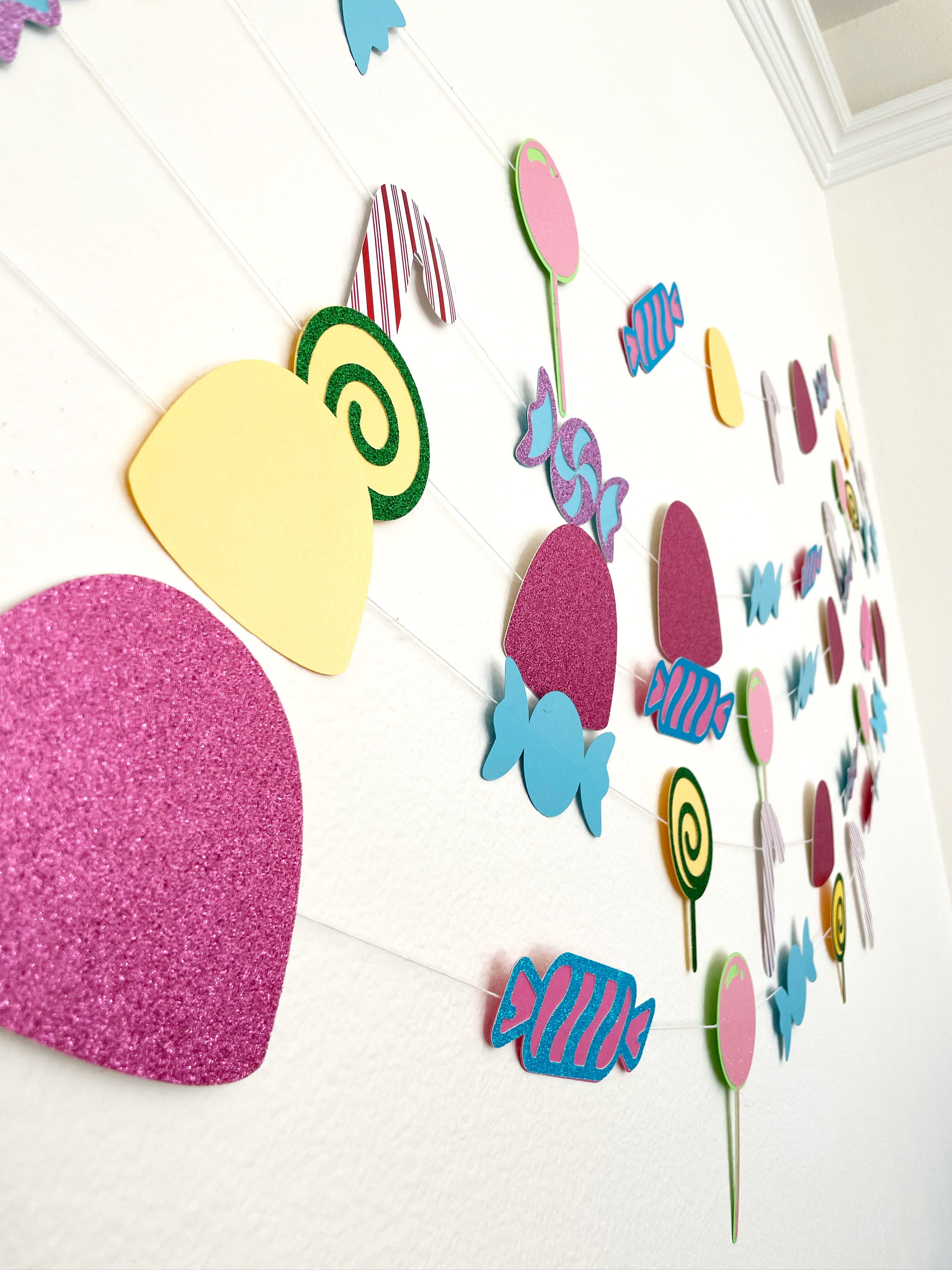 Candy land garland