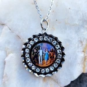 Wizard Of Oz Bottle Cap Pendant