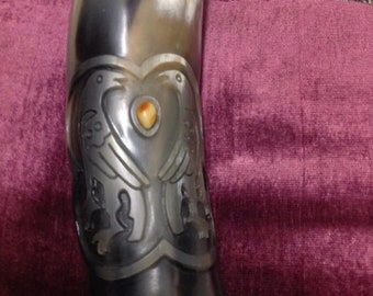 Odins Ravens Drinking Horn