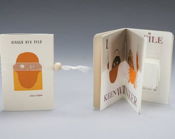 Single Eye File, Letterpress printed handmade book with linocuts