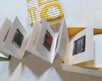 I Found Out: Miniature Accordion Book in Letterpress Box