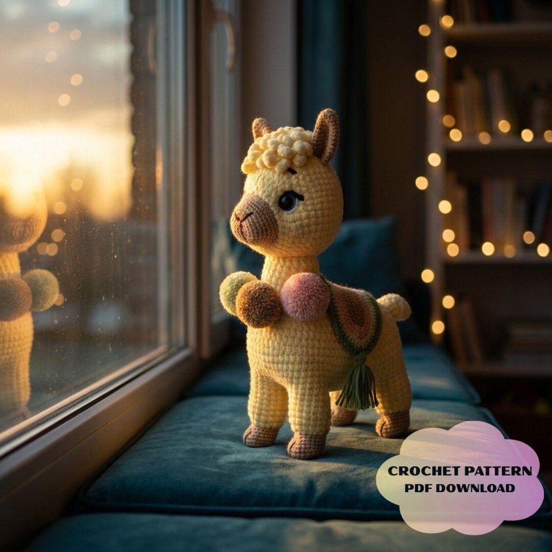 Llama Amigurumi Crochet Pattern PDF, Crochet Toy Tutorial, Instant ...