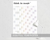 2026 Wall Calendar: Portrait Poster (PDF & JPG)