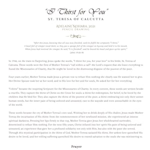 Riflessione sull'immagine per "Ho sete di te". (Download digitale)