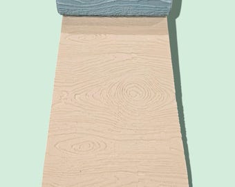 Classic Wood Grain Texture Roller 01 | Clay Roller 1046 for Pottery & Polymer Clay | Ceramic Pattern Tool | Embossing Stamp | 3D Printed