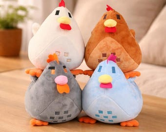 Stardew Valley Chick Plush, Cartoon Rooster Pillow