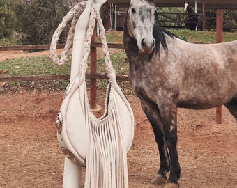 Lucky 7 concho bag with fringe