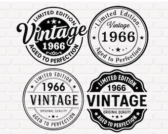 60th Birthday SVG PNG Files, Limited Edition Custom T-Shirts Design, Cricut Cut File