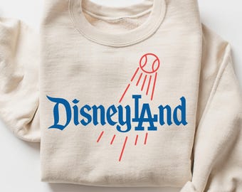 Sudadera de béisbol de Disneyland, camiseta de Disney LA, suéter divertido de Disney Park, ropa de Los Ángeles, camiseta de viaje a Disney, atuendo de aficionado al béisbol
