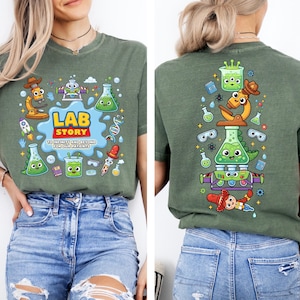 Camiseta Lab Week 2026 com desconto para compras em grande quantidade, camiseta Lab Story, camiseta Lab Week, uniforme para equipe de laboratório, vestuário para flebotomista, blusa de técnico de laboratório médico da Disney