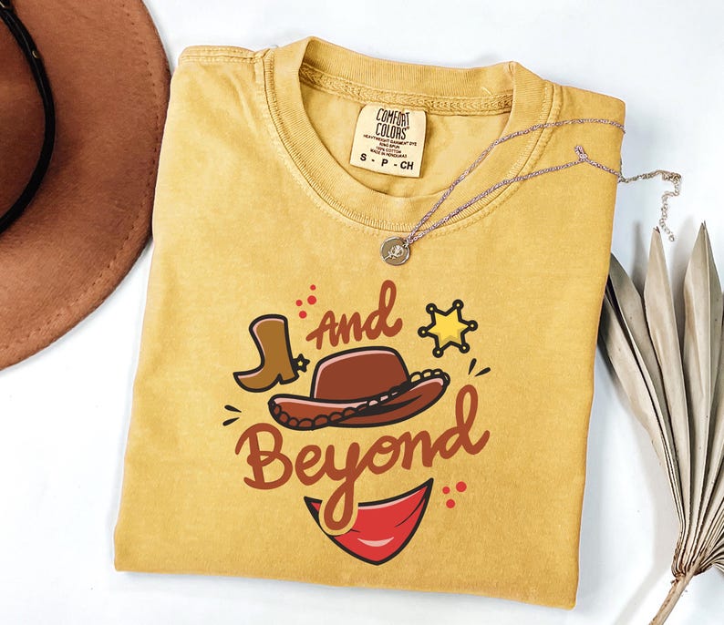 Comfort Colors To Infinity And Beyond Couple Shirt, Toy Story Buzz And Woody Tee, Disney Couple Tshirt, Toy Story Outfit, Cozy Apparel image 5