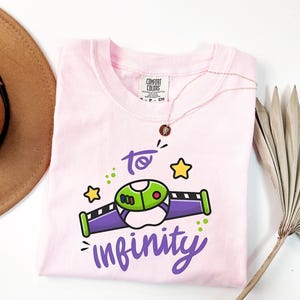 Comfort Colors To Infinity And Beyond Couple Shirt, Toy Story Buzz And Woody Tee, Disney Couple Tshirt, Toy Story Outfit, Cozy Apparel image 4