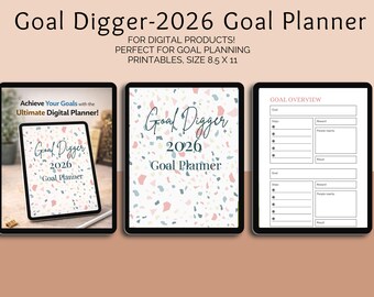 Planer Goal Digger | Najlepszy dziennik codziennej produktywności i wyznaczania celów