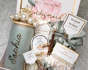 Bridesmaid Proposal Box Bridesmaid Gift Box Personalized Bridesmaid Gift Maid of Honor Gift Bridal Party Gift Box