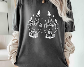 Fuck ICE Protest T-Shirt, Bold Anti ICE Activist Tee, Human Rights Statement Shirt, Unisex Graphic Protest Apparel