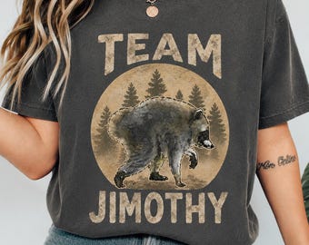 Funny Raccoon Jimothy Comfort Colors Shirt, Viral Seattle Raccoon Tee, Cute Woodland Animal Tee, Viral Raccoon Meme T-Shirt
