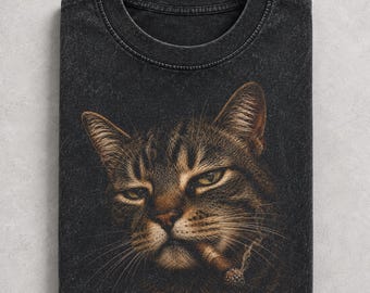 Vintage Smoking Cat Shirt, Cat Meme With Cigar Shirt, Funny Chill Cat Graphic Tee, Cool Tabby Cat With Cigar Shirt, Retro Cat Lover Gift