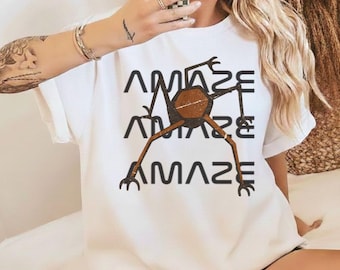 Rocky Amaze Tee, Sci-Fi Space Crab Shirt, Retro Nerd Graphic T-Shirt, Unisex Geeky Reader Top, Gift for Sci-Fi Fans