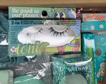 Squidward SpongeBob Mystery Box | Makeup, Accessories, Lashes, Notepad (Gift Box)