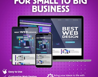 Custom Website Design for Small Business | Minimalist Modern UI/UX | Responsive & E-commerce Ready