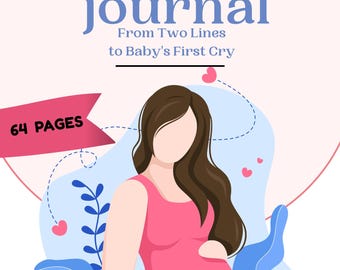 40-Week Pregnancy Journal | Guided Prompts, Memory Keepsake (PDF Download)