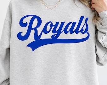 Royals PNG, Royals Mascot Script PNG, Team Spirit Design, Game Day Shirt PNG, Sports Team Sublimation Png, School Spirit Shirt Design