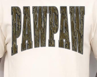 Pawpaw PNG, Camo Pawpaw Shirt PNG, Hunting Grandpa Father’s Day Gift Design, Sublimation PNG
