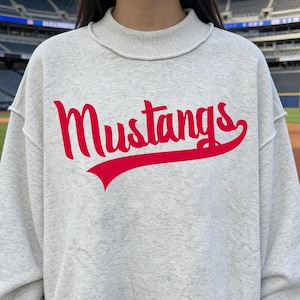 Mustangs PNG, Mustangs Mascot Script Design, School Spirit Shirt Design, Game Day Sports Sublimation PNG, Team Pride PNG