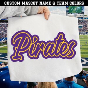 Personalized Mascot Name PNG, Custom Team Name Script Logo, School ...
