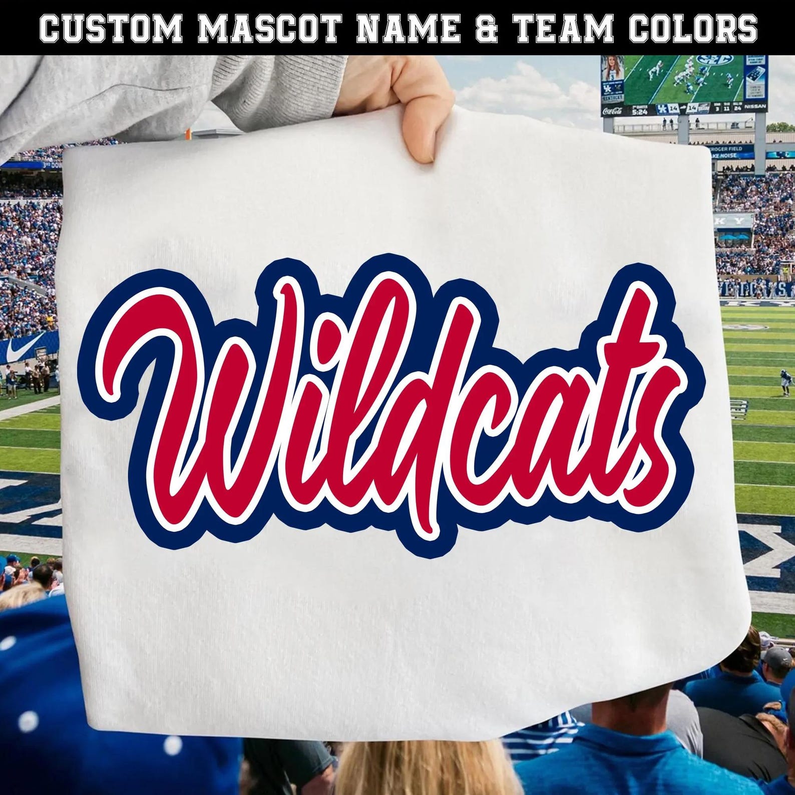 Personalized Mascot Name PNG, Custom Team Name Script Logo, School ...