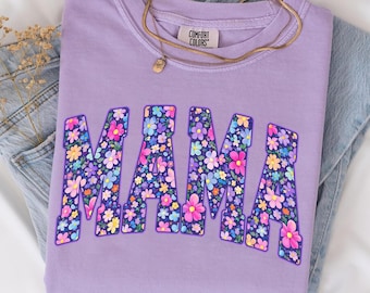 Floral Mama PNG, Spring Mama Sublimation Design, Mama Shirt PNG, Mother’s Day Digital Download