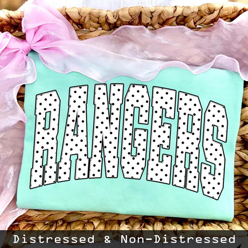 Rangers PNG, Polka Dot Rangers Mascot PNG, Varsity School Spirit ...