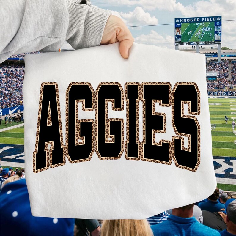 Aggies PNG, Leopard Print Aggies Mascot PNG, Varsity School Spirit ...