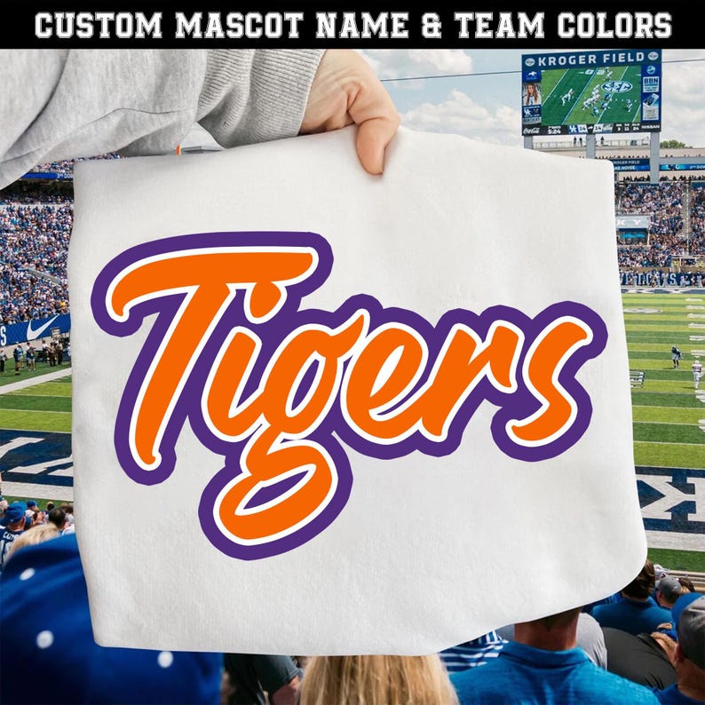 Personalized Mascot Name PNG, Custom Team Name Script Logo, School ...
