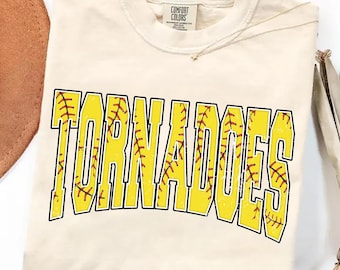 Tornadoes Softball PNG, Softball Team Shirt Design, Varsity Tornadoes Mascot Sublimation PNG, School Spirit Game Day Shirt