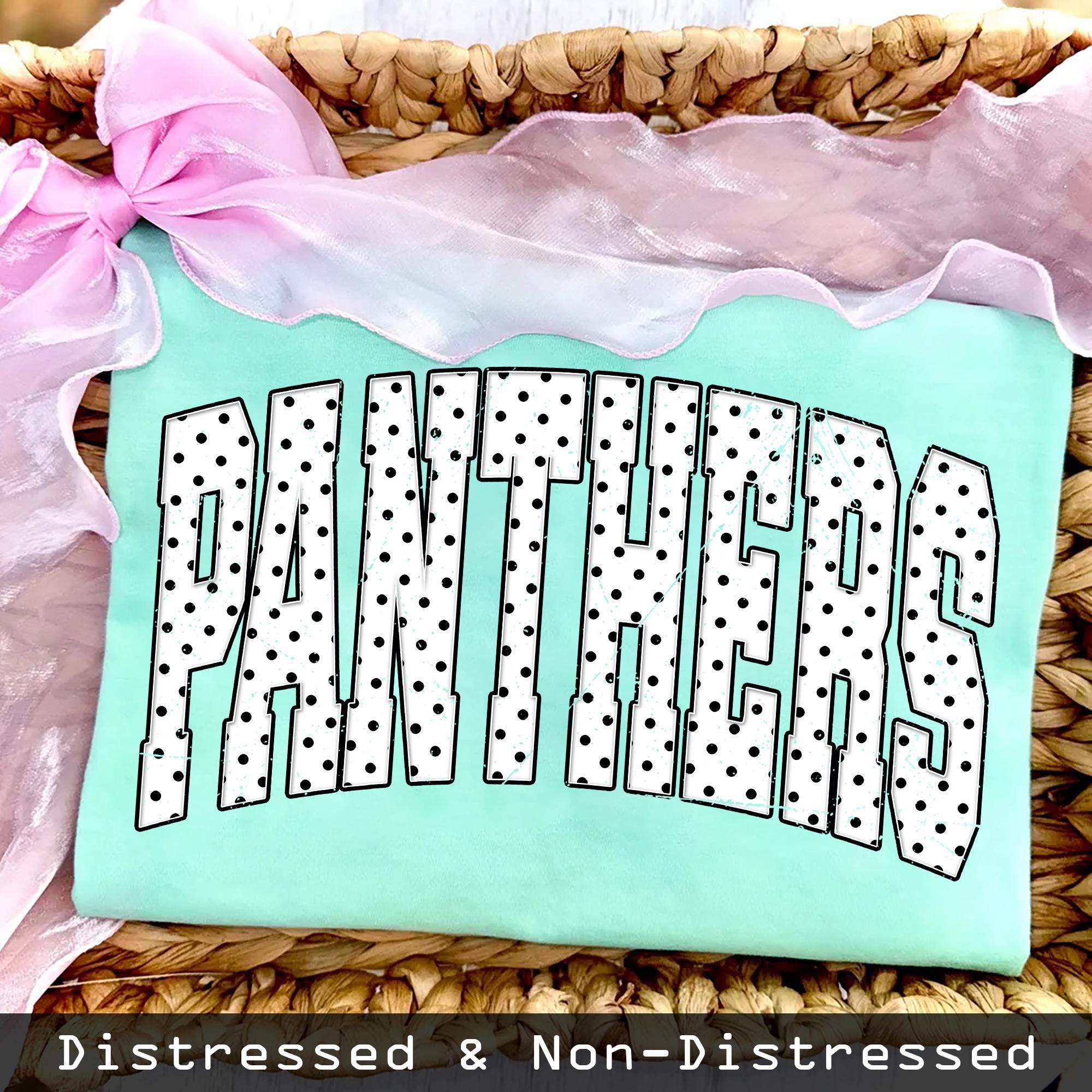 Panthers PNG, Polka Dot Panthers Mascot PNG, Varsity School Spirit ...