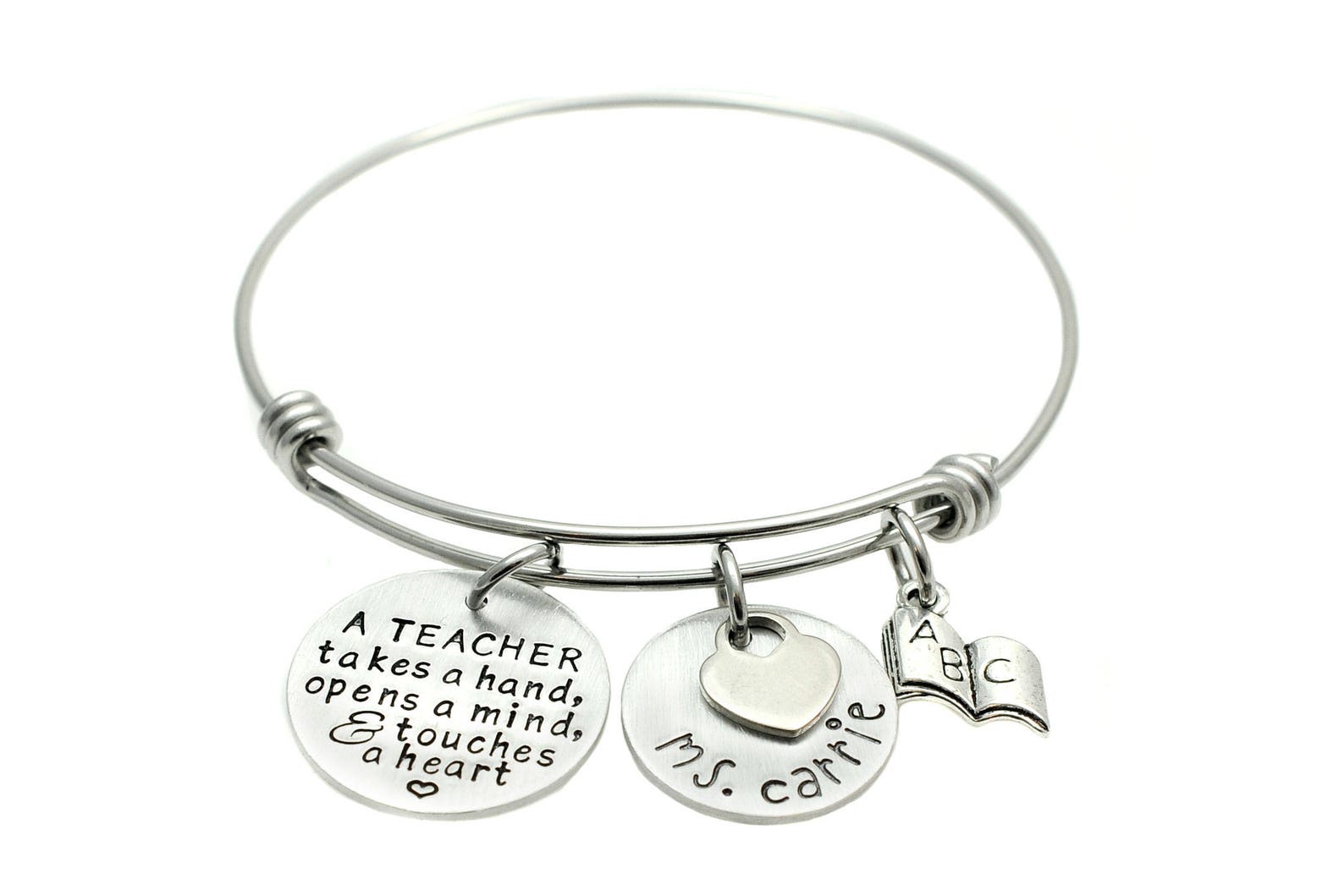 Teacher Appreciation Gift Teacher Bracelet Gift for Etsy