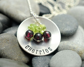 Life is Just a Bowl of Cherries  - Sterling Silver Necklace