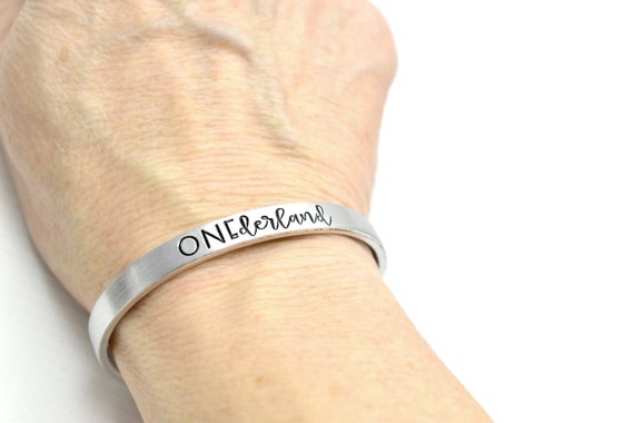 Onederland Bracelet Skinny Cuff Diet Gift NSV Weight Loss Gift